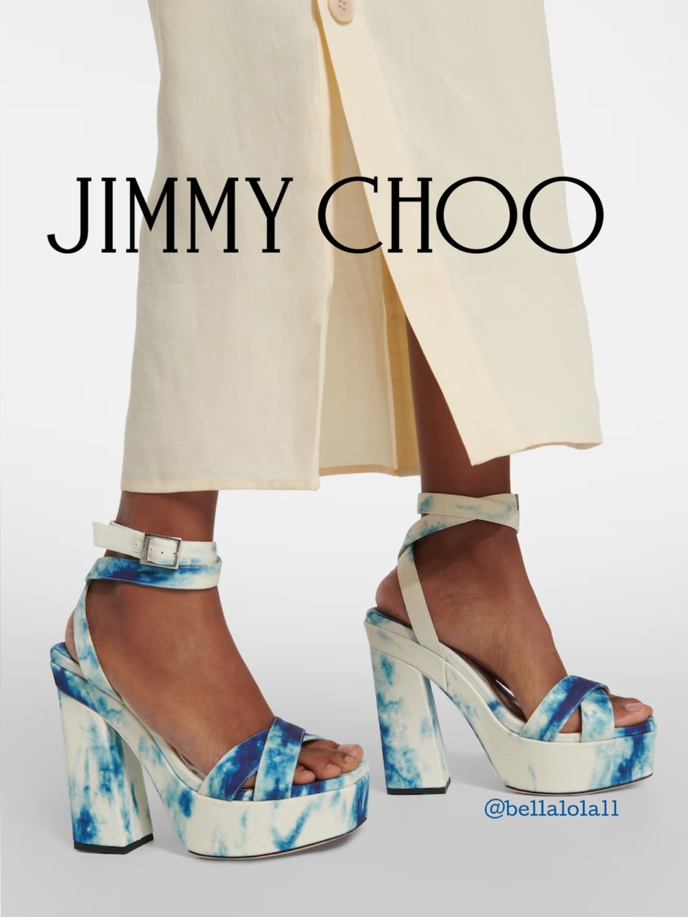 AUTHENTIC JIMMY CHOO TIE DYE PLATFORM SANDALS